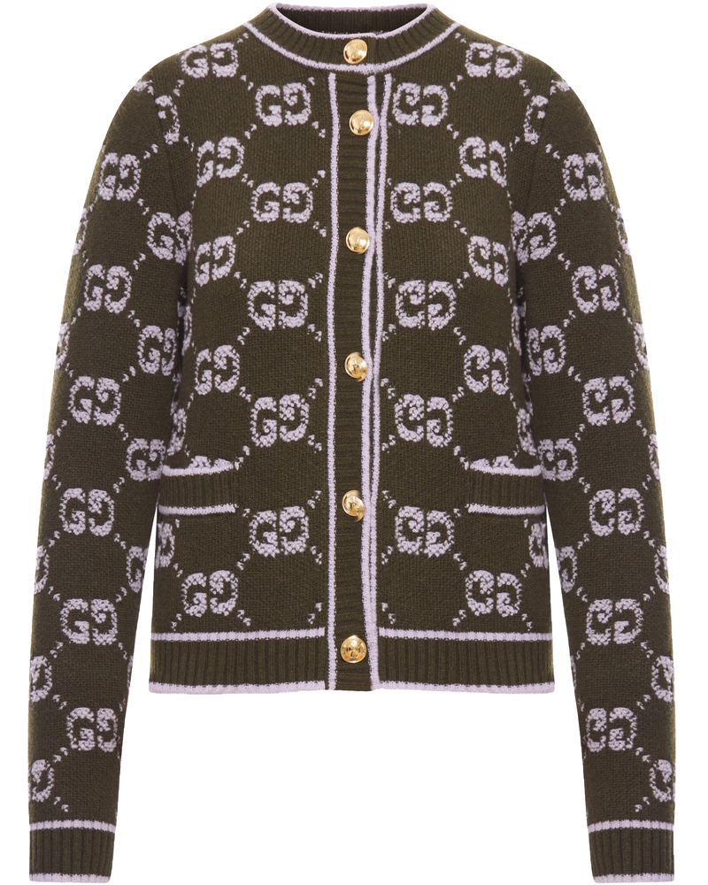 Gg Jacquard Bouclé ??wool Cardigan Gucci оригінал – Купити в Україні