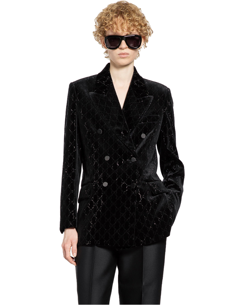 Double-Breasted Blazer In Velvet Gucci оригінал – Купити в Україні