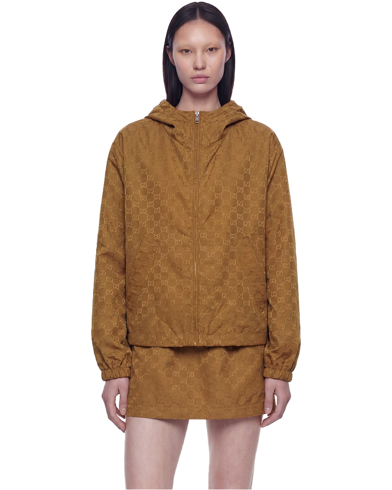 Оригінальна Slub Gg Nylon Windbreaker Gucci