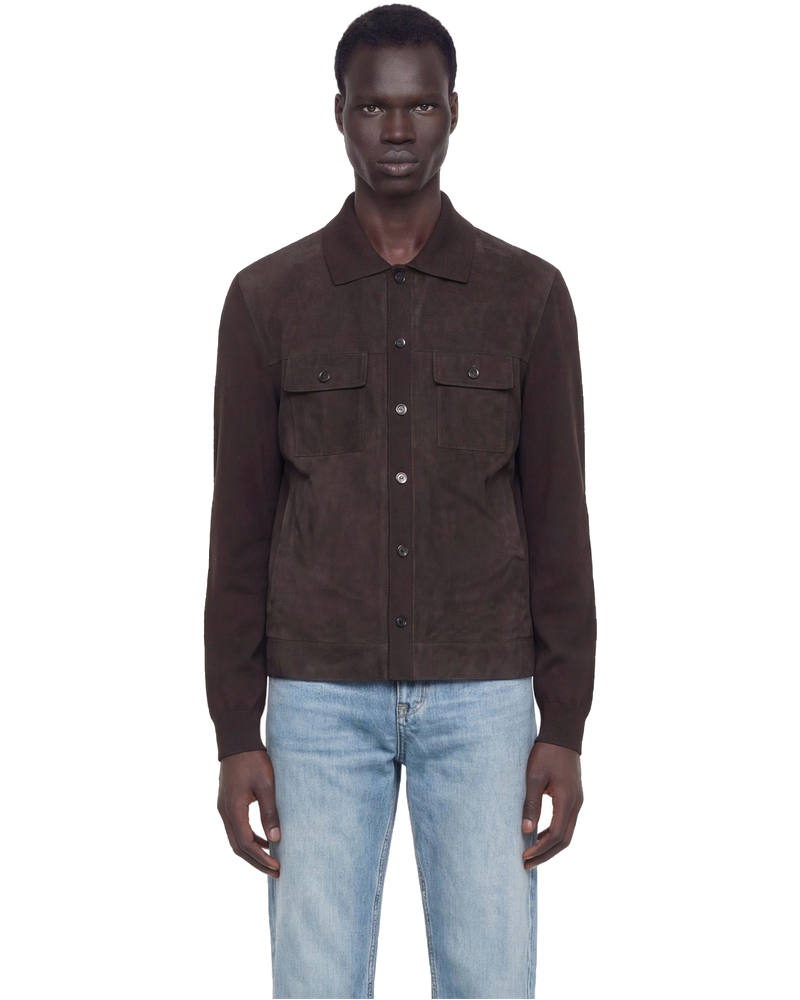 Suede And Silk Cotton Knit Overshirt Gucci – Гарантія оригінальності