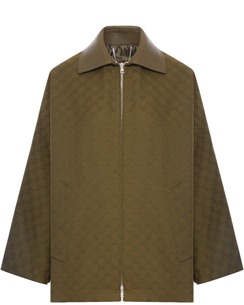 Оригінальна Gg Fabric Zip-Up Jacket Gucci