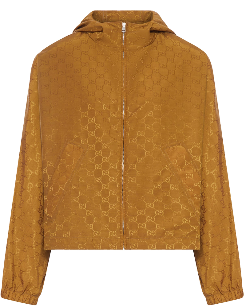 Short Jacket In Technical Jacquard Fabric With All-Over Gg Pattern Gucci оригінал – Купити в Україні