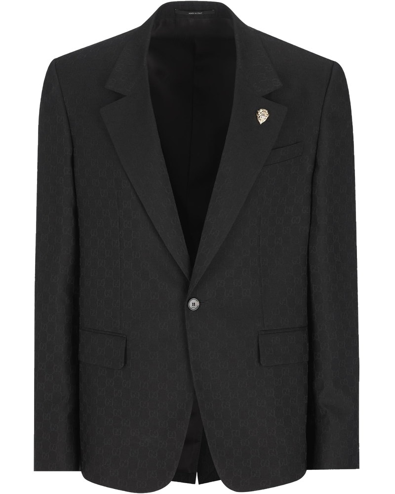 Giacca Monopetto In Lana Gg Gucci – Гарантія оригінальності