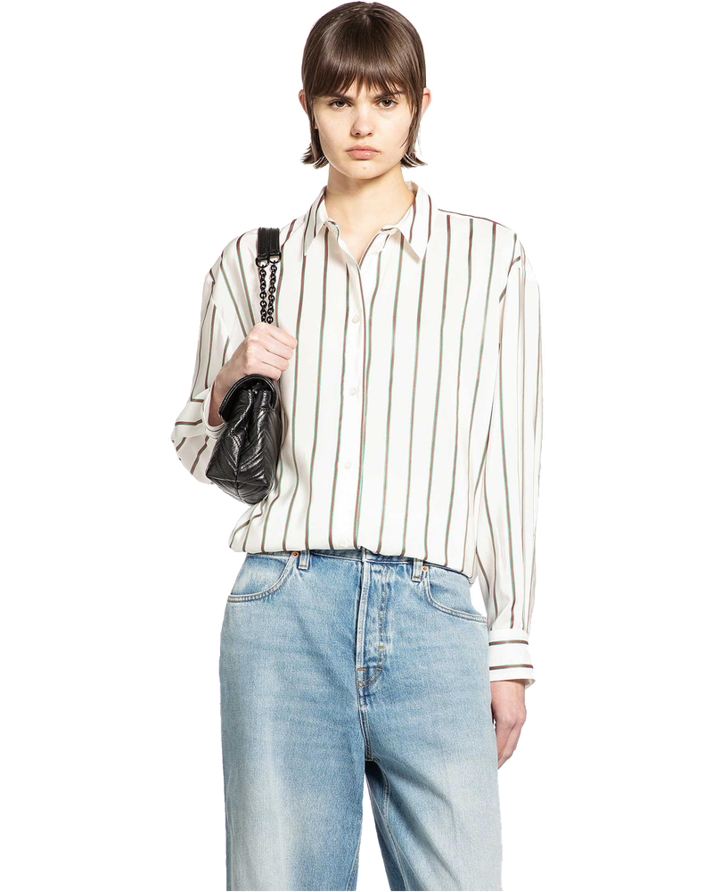 Оригінальна Web Silk Jacquard Shirt Gucci