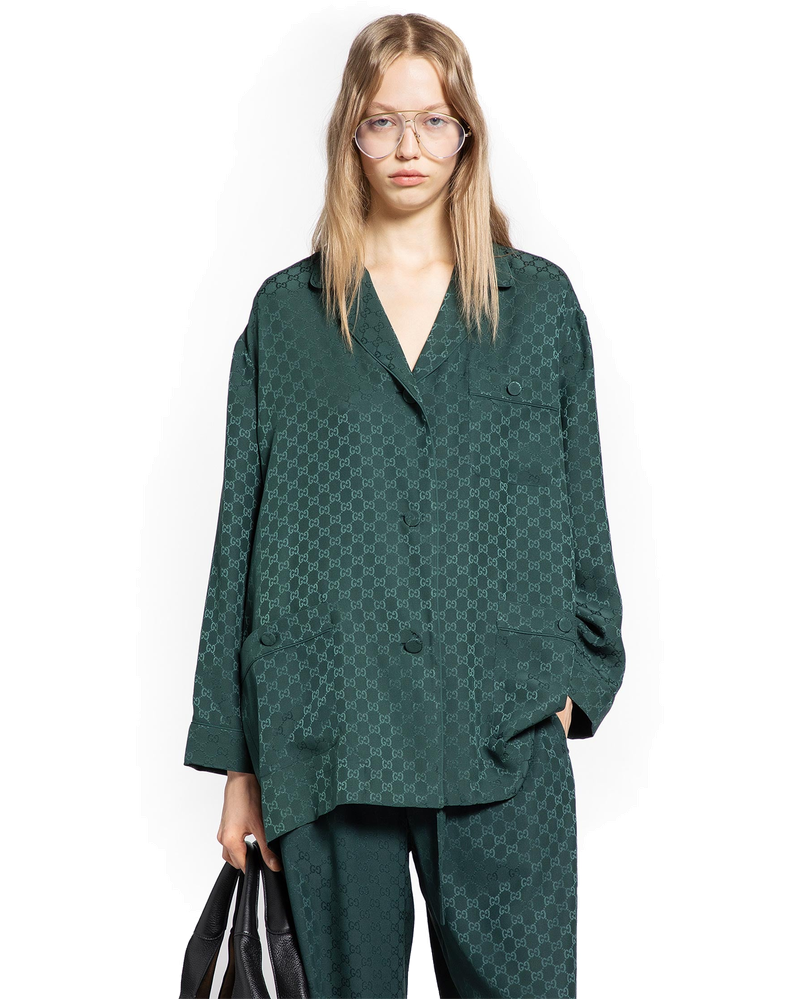 Gg Silk Jacquard Shirt Gucci – Гарантія оригінальності