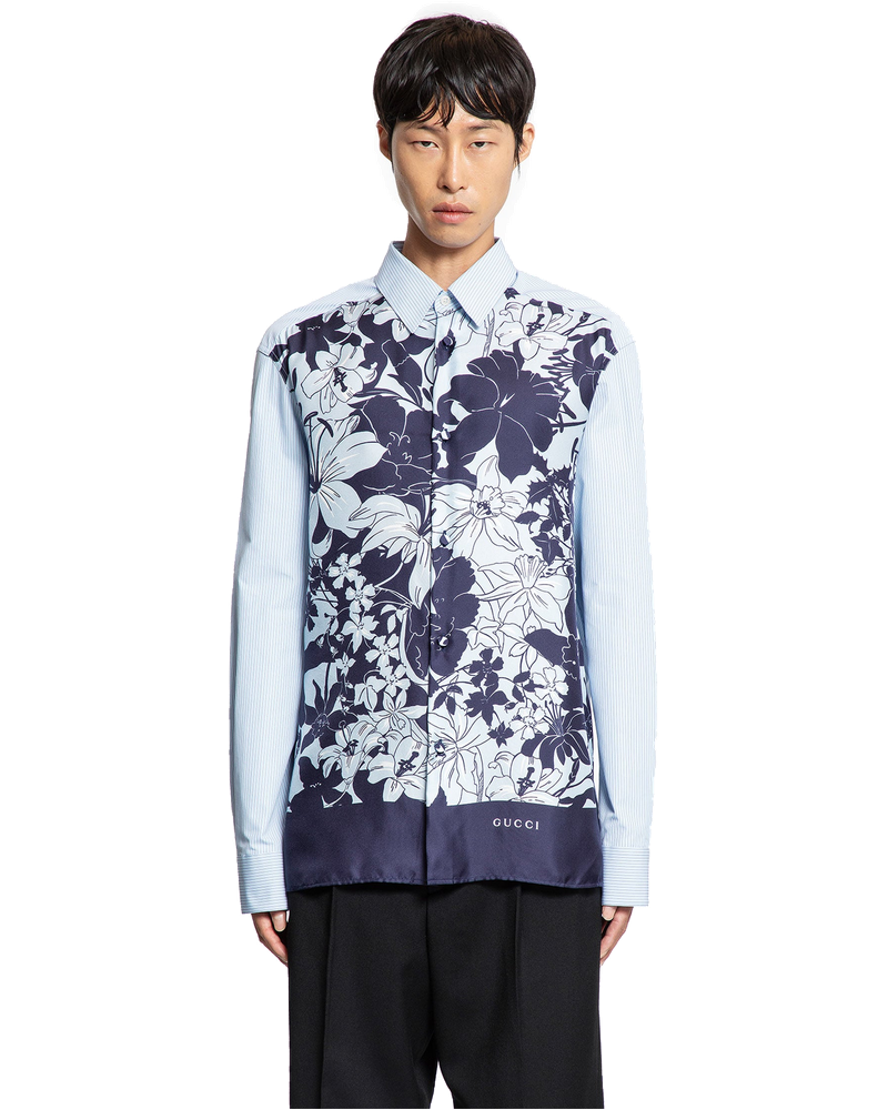 Floral And Pinstripe Shirt Gucci – Гарантія оригінальності