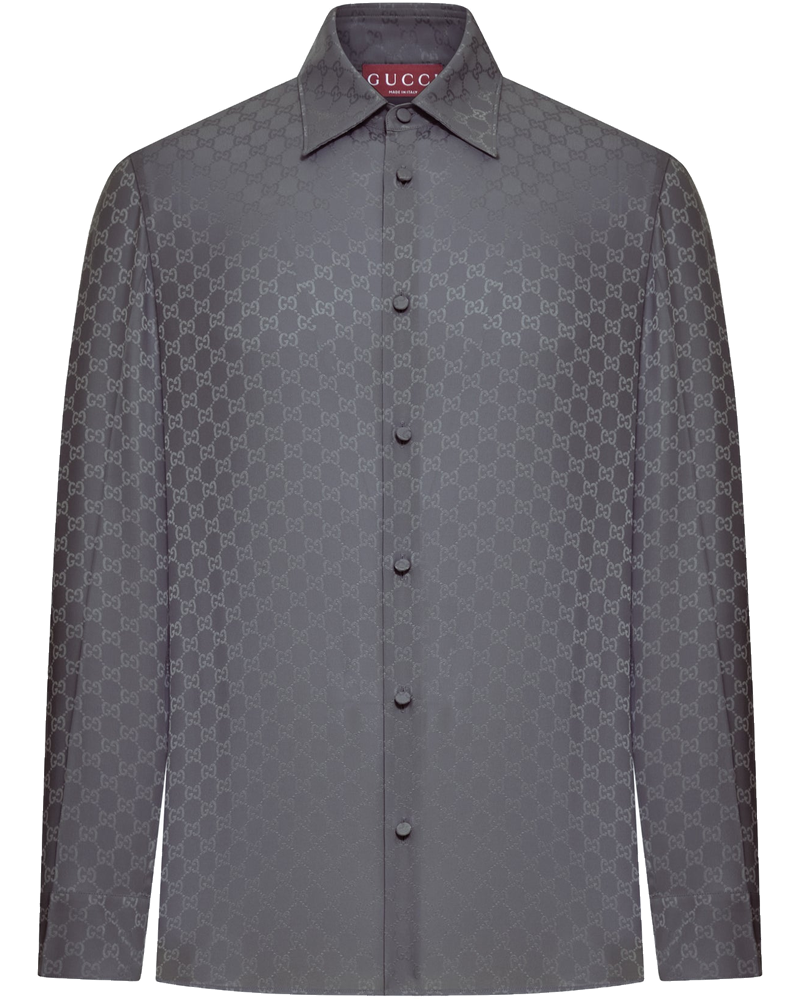 Gg Jacquard Silk Shirt Gucci – Гарантія оригінальності