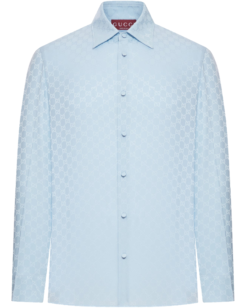 Gg Jacquard Silk Shirt Gucci – Гарантія оригінальності