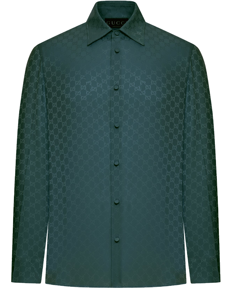 Gg Jacquard Silk Shirt Gucci – Гарантія оригінальності