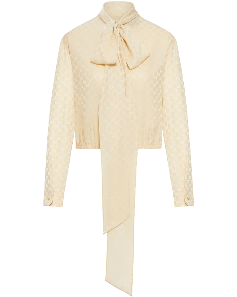 Gg Jacquard Silk Top Gucci – Гарантія оригінальності
