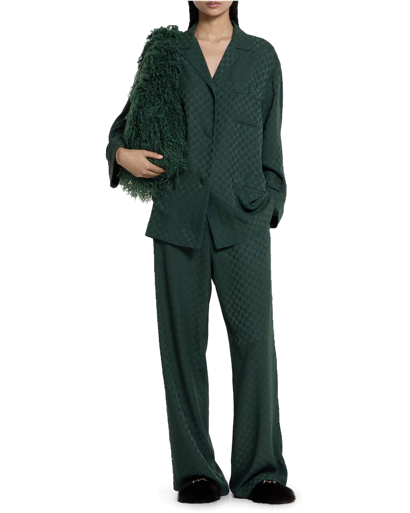 Gg Jacquard Silk Shirt Gucci – Гарантія оригінальності