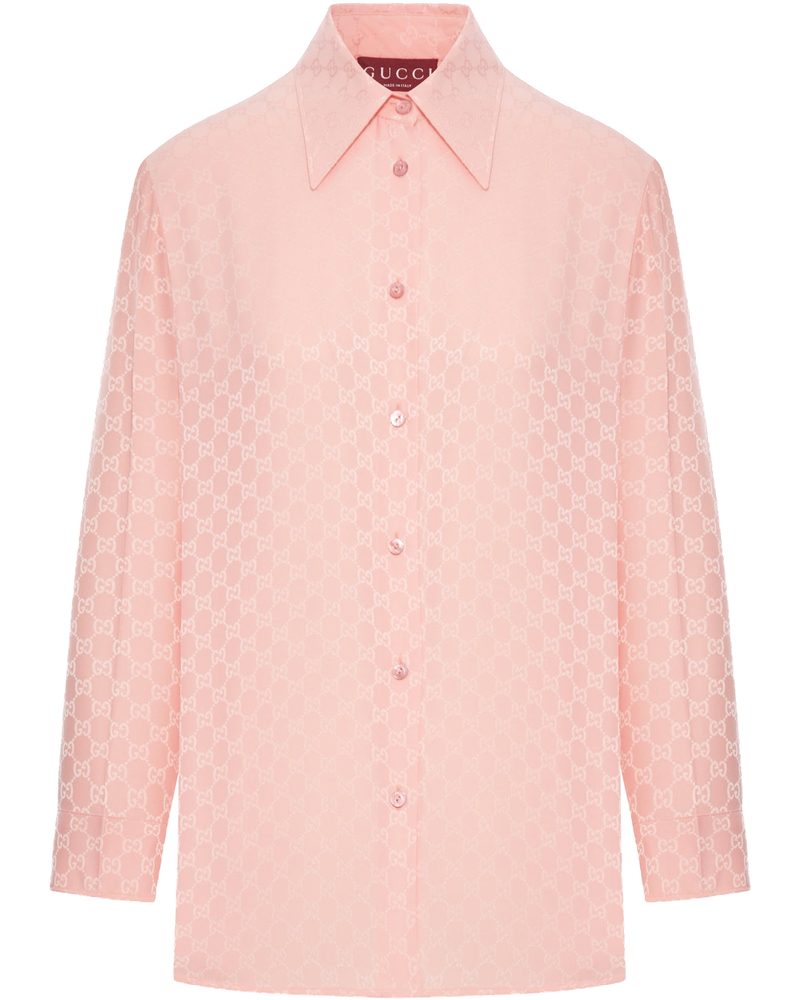 Gg Jacquard Silk Shirt Gucci – Гарантія оригінальності