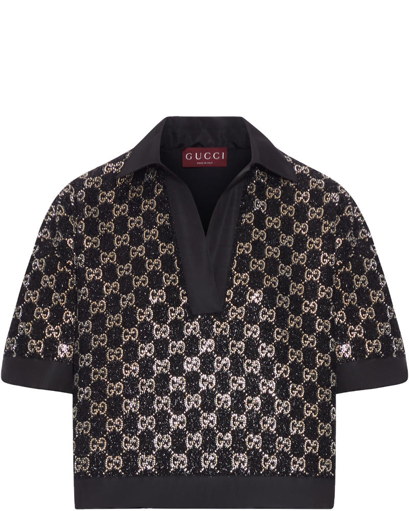 Wool Tweed Top With Rhinestone Gucci оригінал – Купити в Україні