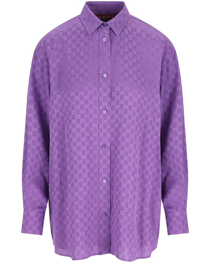 Оригінальна Camicia Oversize In Seta Gucci
