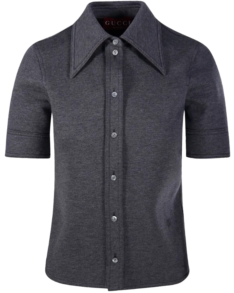 Оригінальна Camicia In Jersey DI Cotone E Lana Gucci