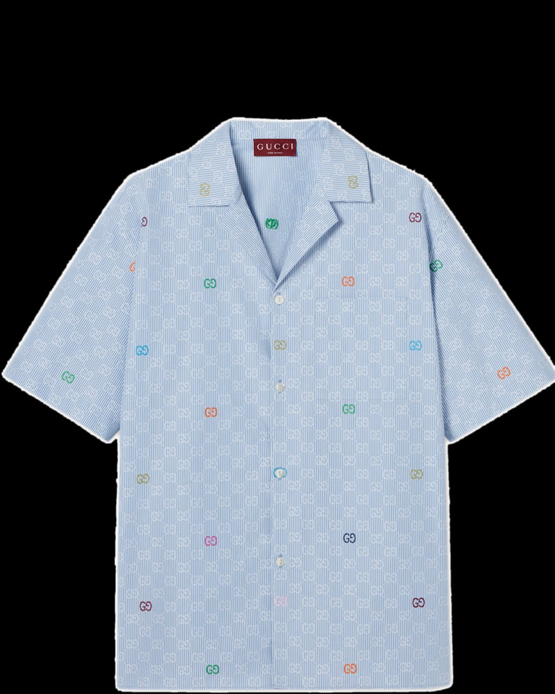 BG_REMOVED_CATALOG_Striped bowling shirt - GUCCI