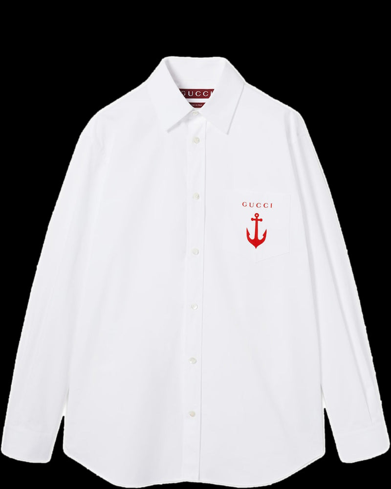 BG_REMOVED_CATALOG_Shirt with embroidery - GUCCI