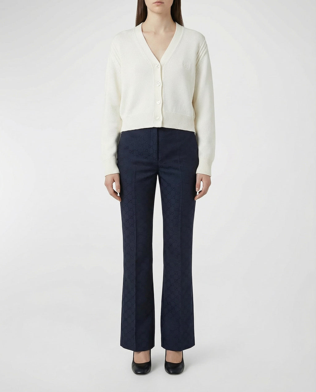 Cotton Cardigan With Embroidery Gucci оригінал – Купити в Україні – вид ззаду