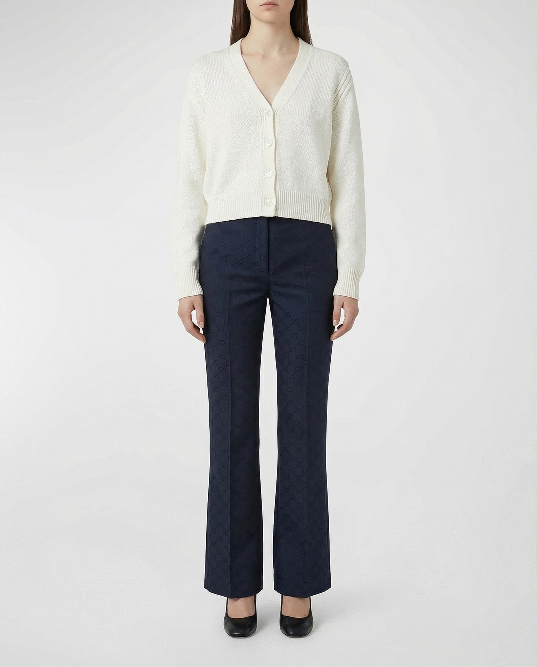 Cotton Cardigan With Embroidery Gucci оригінал – Купити в Україні – вид ззаду