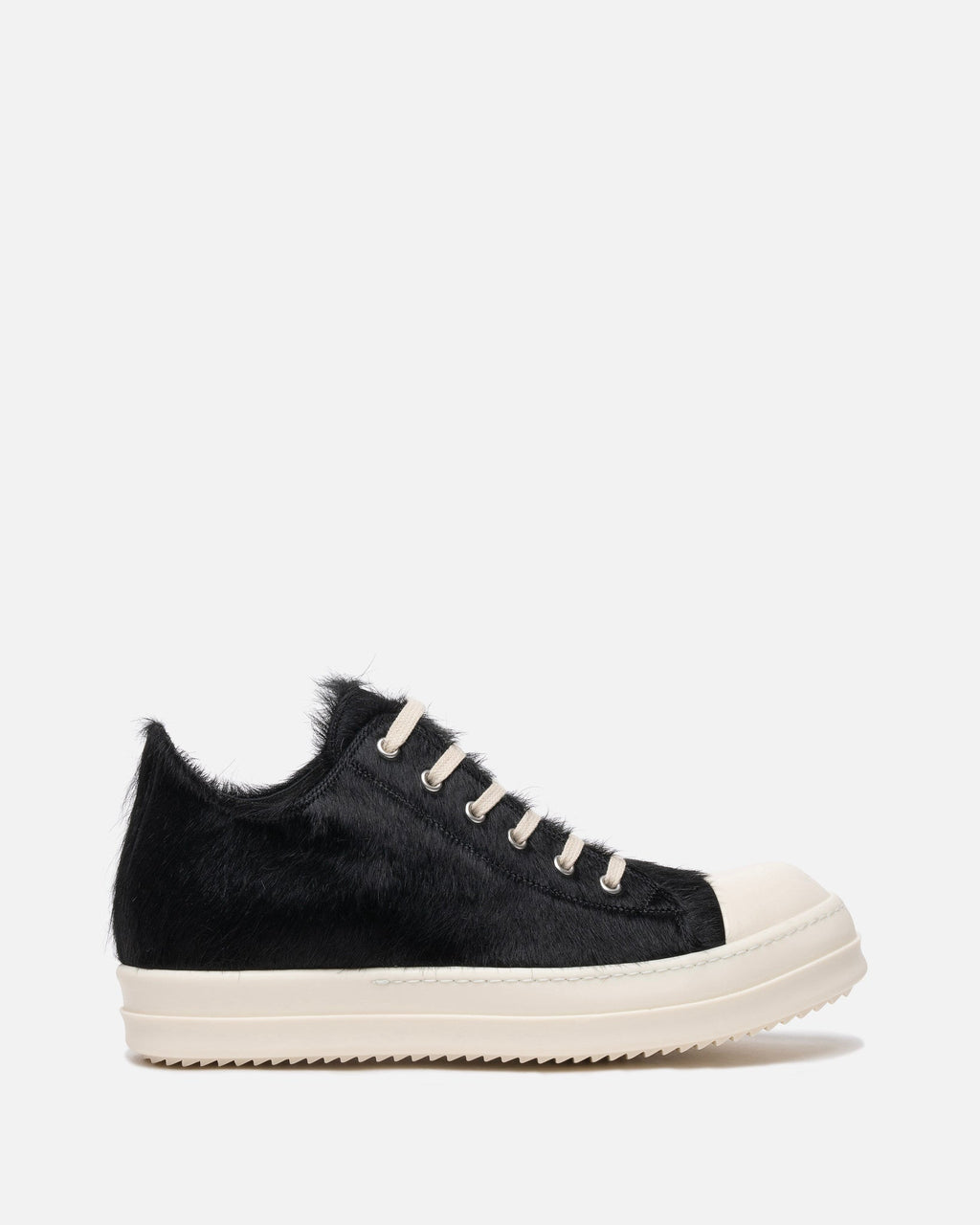 Hairy Low Ramones In Black Rick owens – Гарантія оригінальності – боковий вид