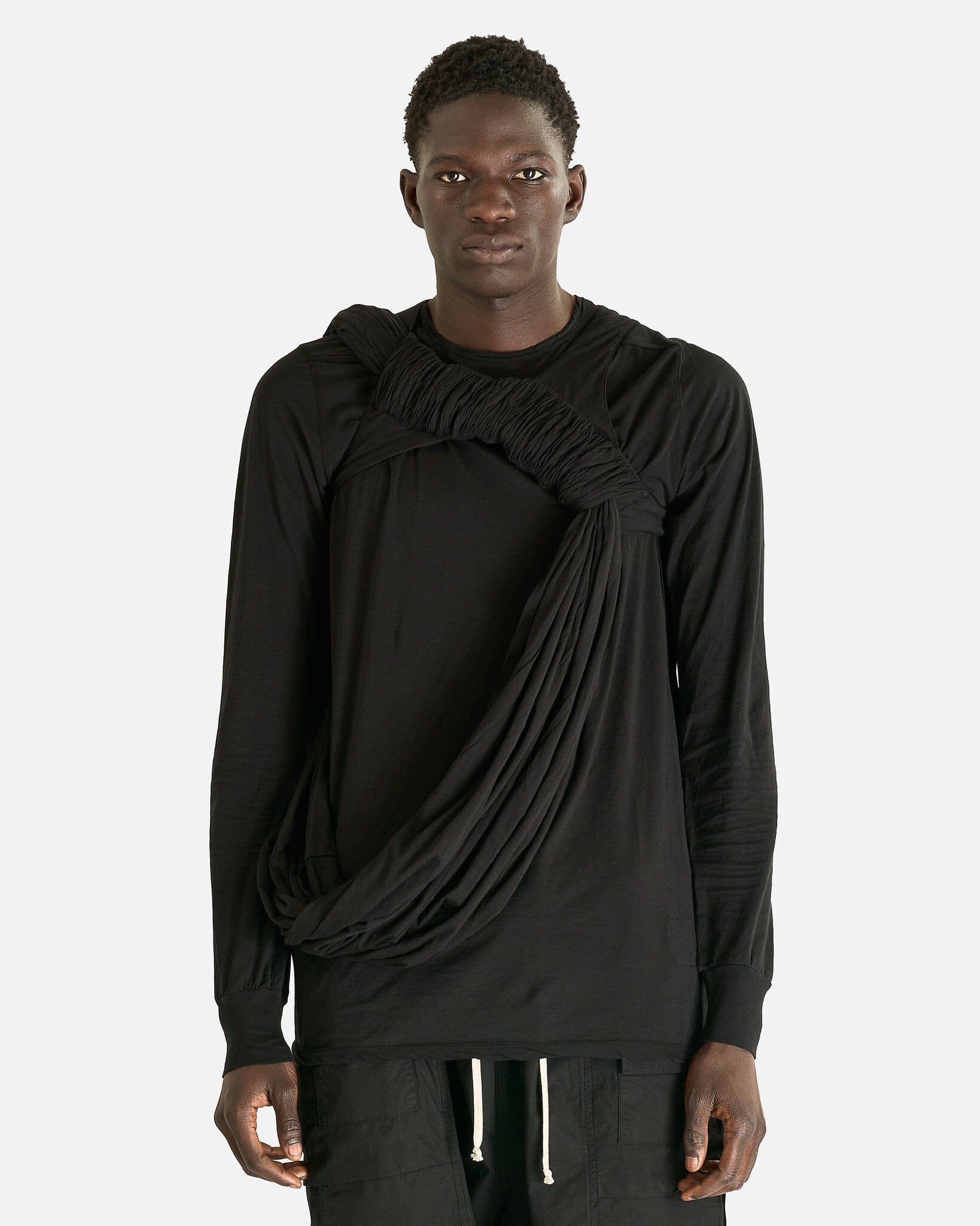 Оригінальна Harness Tank In Black Rick owens – боковий вид