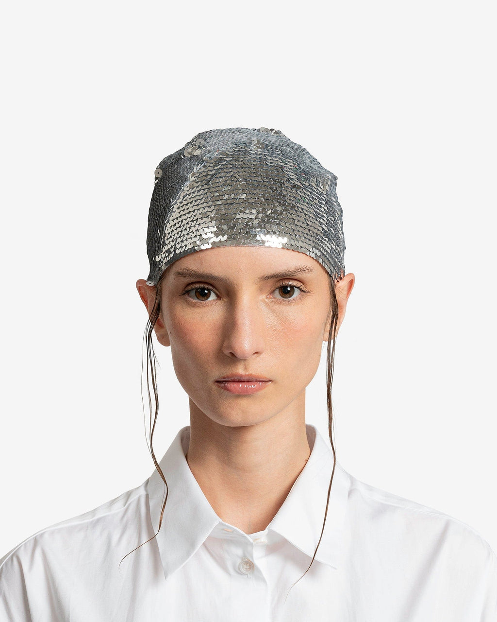 Оригінальна Hat In White Maison margiela – боковий вид