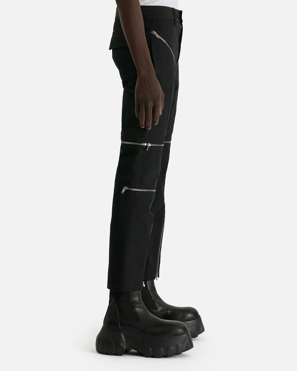 Headon Convertible Pant In Black Rick owens – Гарантія оригінальності – вид ззаду