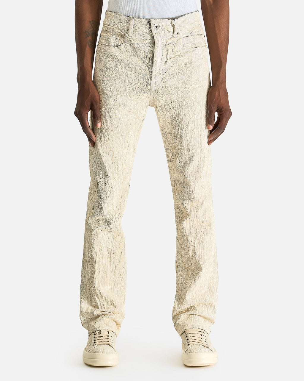 Headon Utility Pant In Milk Rick owens оригінал – Купити в Україні – боковий вид