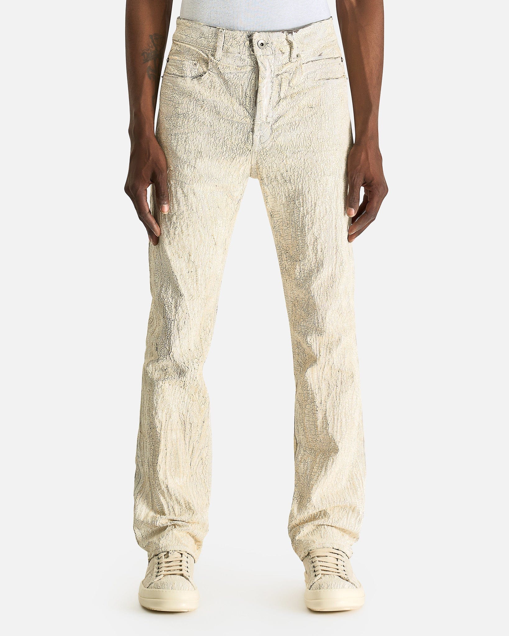 Headon Utility Pant In Milk Rick owens оригінал – Купити в Україні – боковий вид