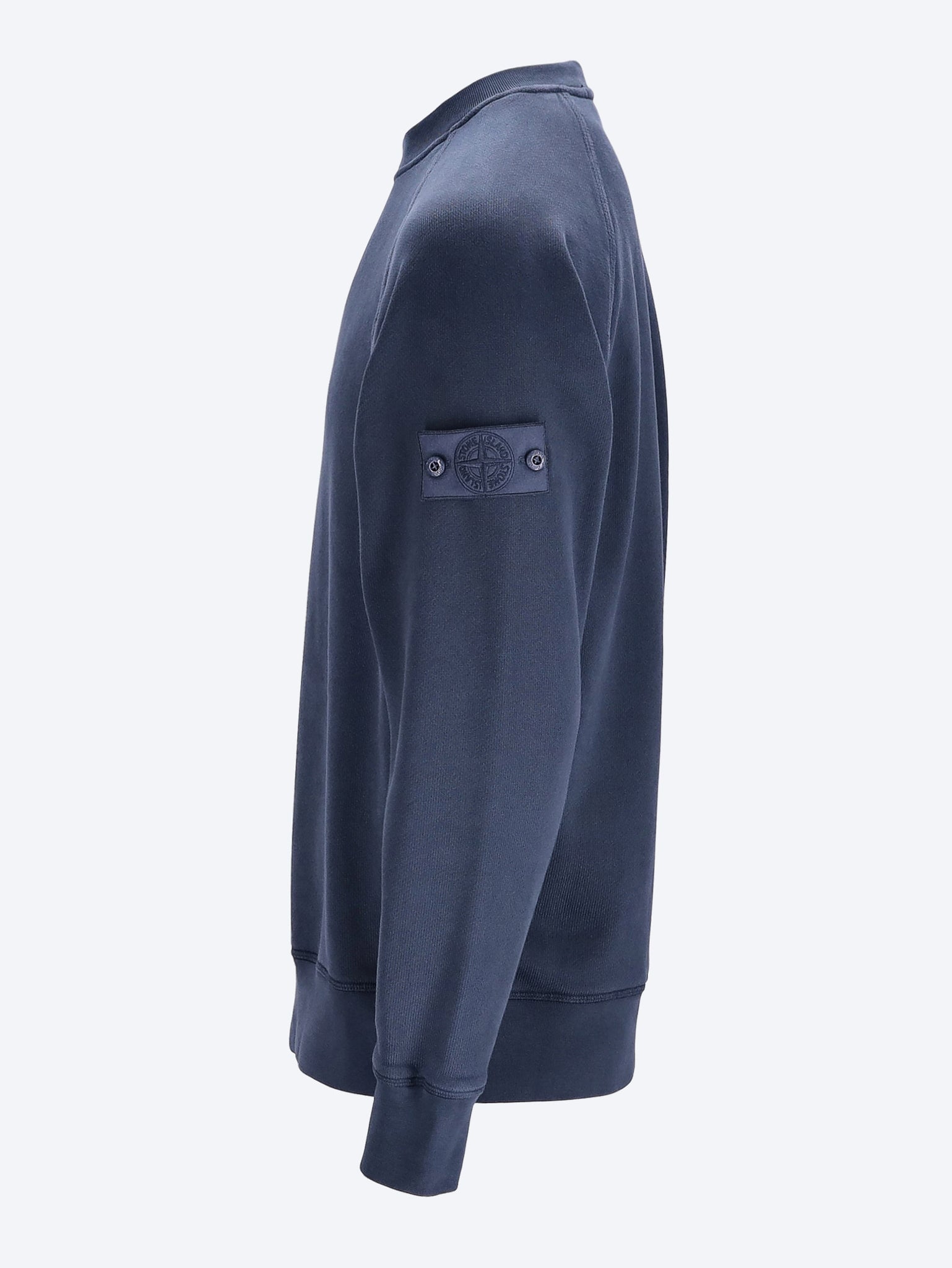 Heavy Organic Cotton Fleece Sweatshirt Stone island оригінал – Купити в Україні – вид ззаду - STONE ISLAND