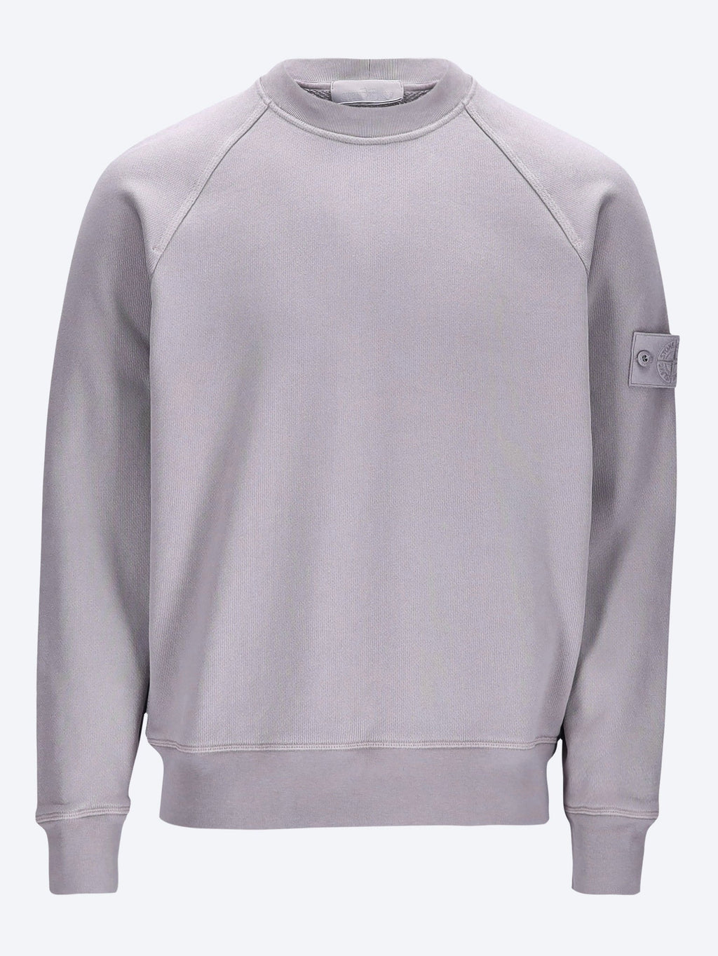 Heavy Organic Cotton Fleece Sweatshirt Stone island оригінал – Купити в Україні – боковий вид