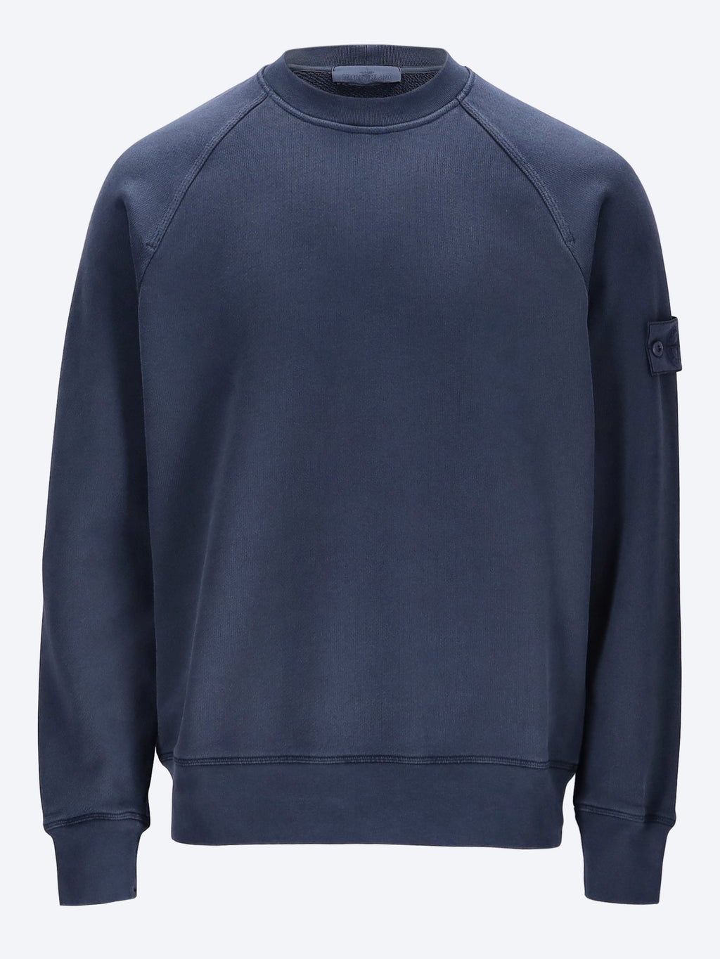 Heavy Organic Cotton Fleece Sweatshirt Stone island оригінал – Купити в Україні – боковий вид