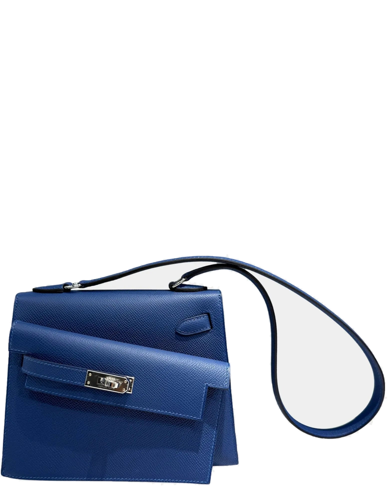 Kelly 20 Epsom Limited Edition En Desordre Bleu Tie Phw Hermes оригінал – Купити в Україні