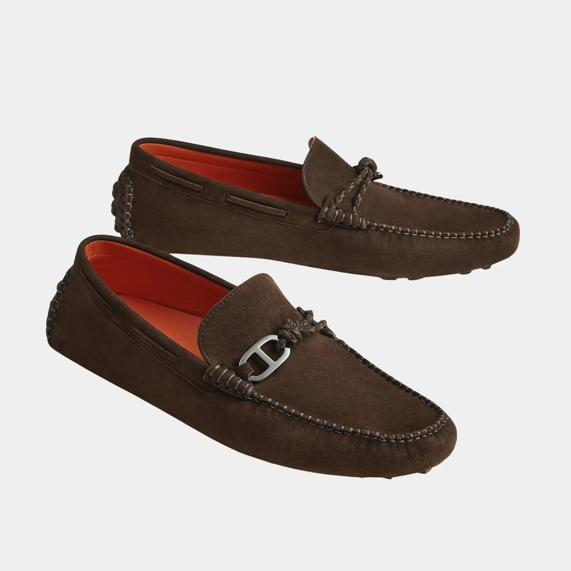 Alessandro Loafer In Suede Goatskin Hermes оригінал – Купити в Україні – боковий вид