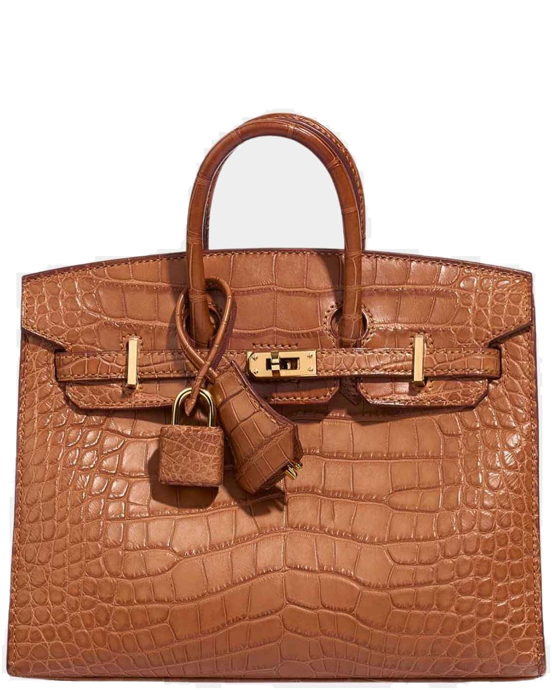 Оригінальна Birkin 20 Alligator Mississippi Gold Ghw Hermes