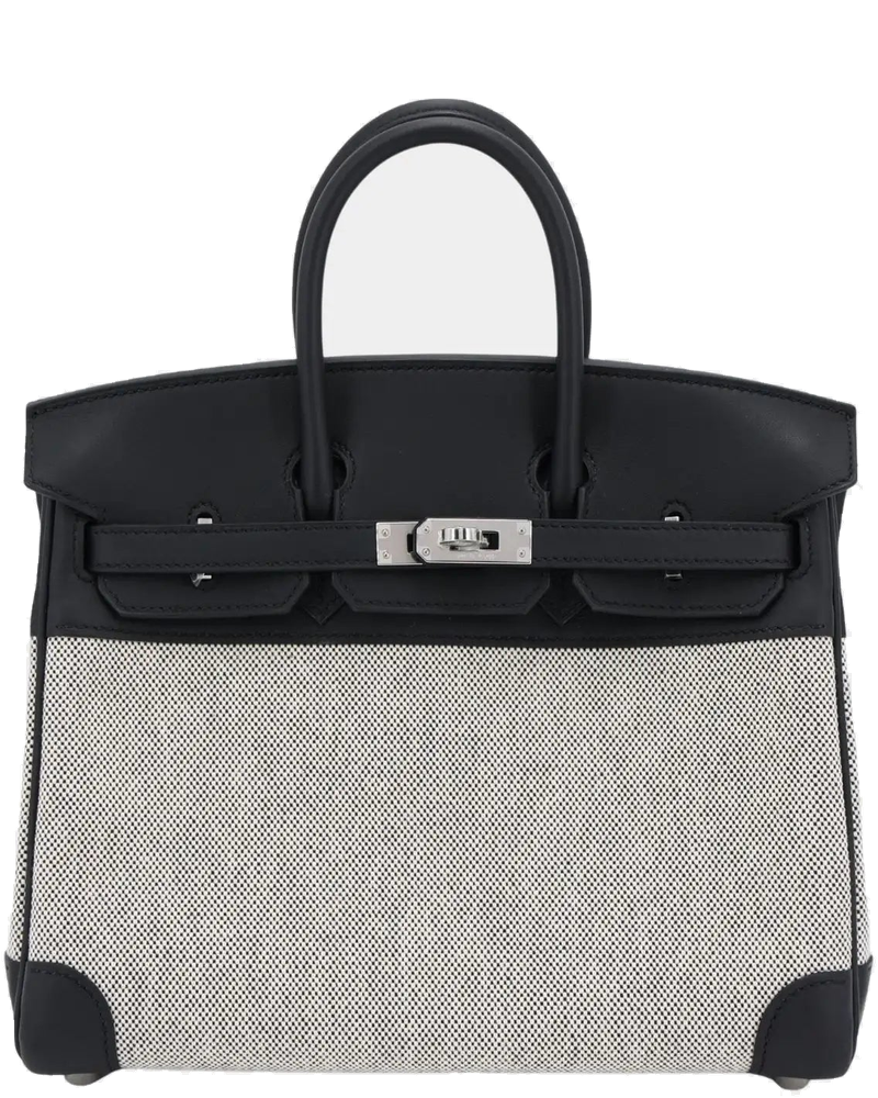 Birkin 25 Canvas-Swift Black Phw Hermes оригінал – Купити в Україні