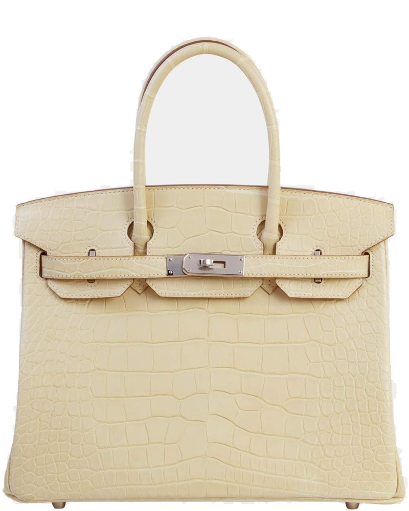 Birkin 30 Matte Alligator Vanille Phw Hermes – Гарантія оригінальності