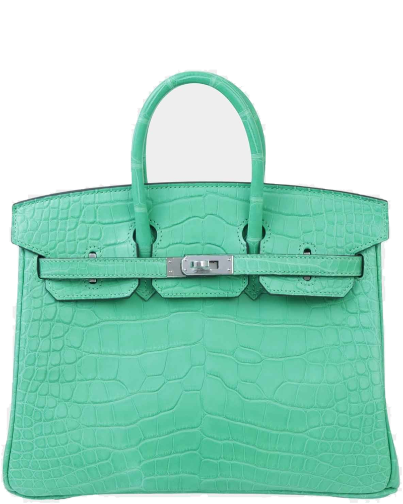Birkin 25 Matte Alligator Vert Comics Phw Hermes – Гарантія оригінальності