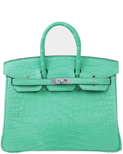 Birkin 25 Matte Alligator Vert Comics Phw Hermes – Гарантія оригінальності