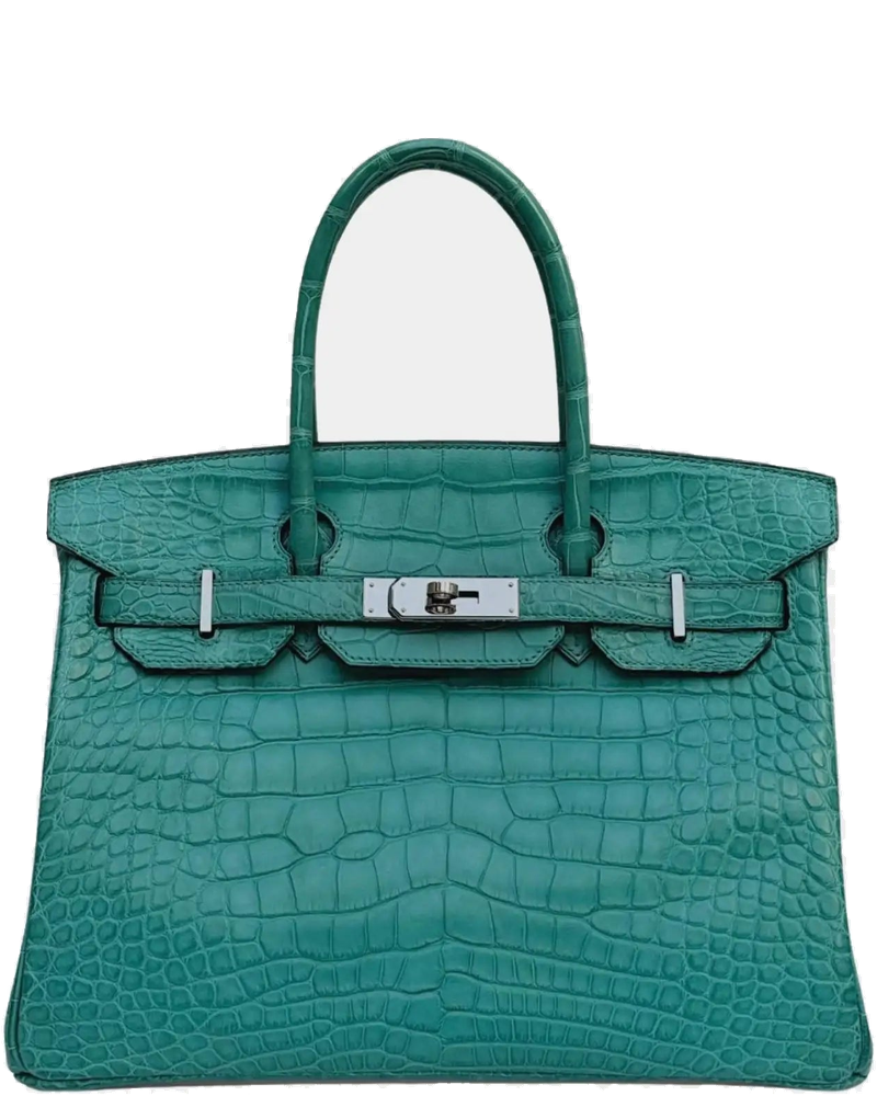 Оригінальна Birkin 30 Niloticus Crocodile Bleu Paon Phw Hermes