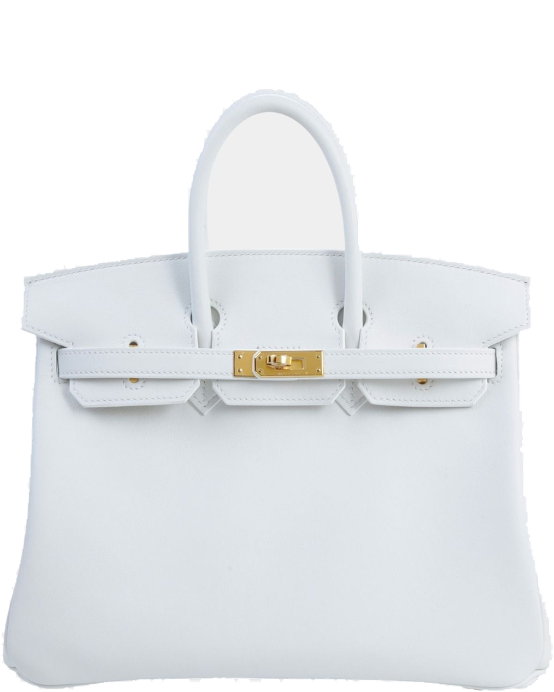 Birkin 25 Swift New White Ghw Hermes – Гарантія оригінальності