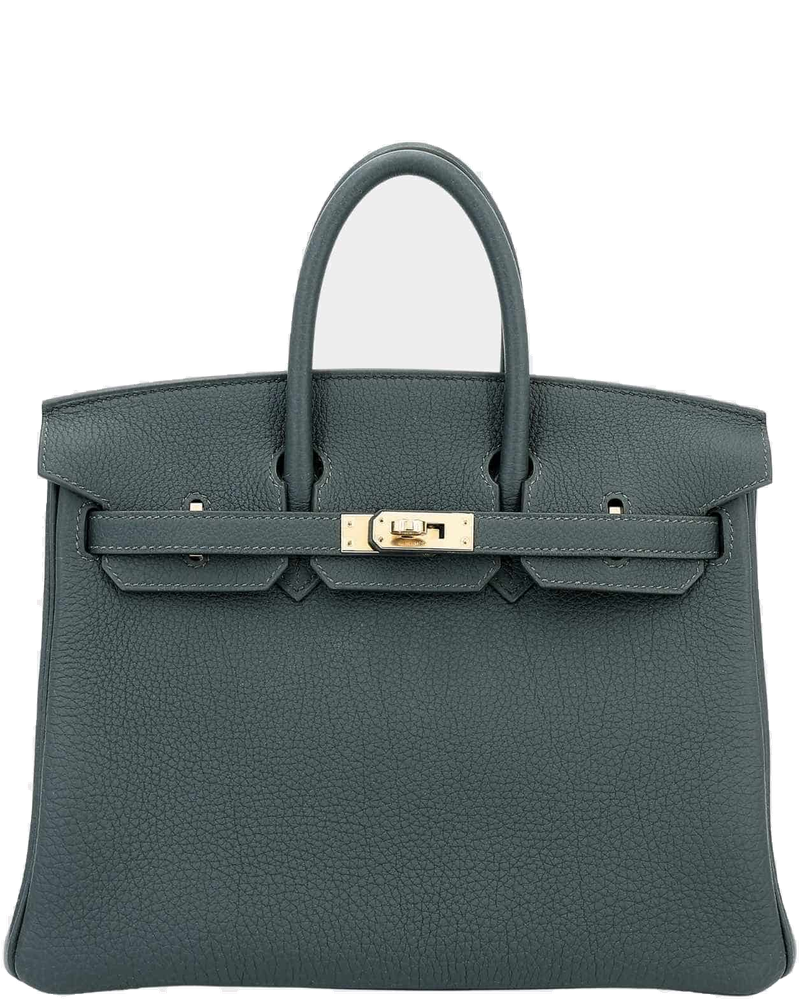 Birkin 25 Togo Vert Mangrove Pbhw Hermes – Гарантія оригінальності