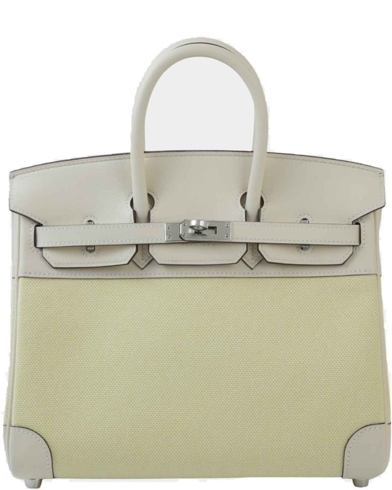 Оригінальна Birkin 25 Toile H Canvas-Swift Nata Hermes