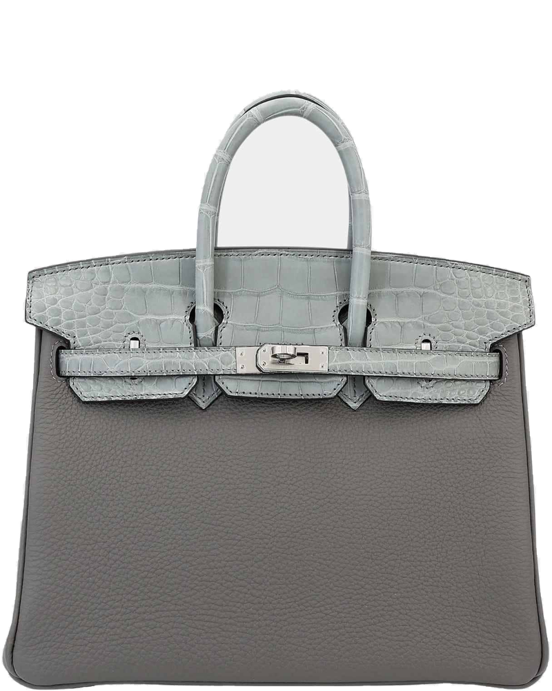 Birkin 25 Touch Togo-Matte Alligator Gris Meyer Hermes оригінал – Купити в Україні
