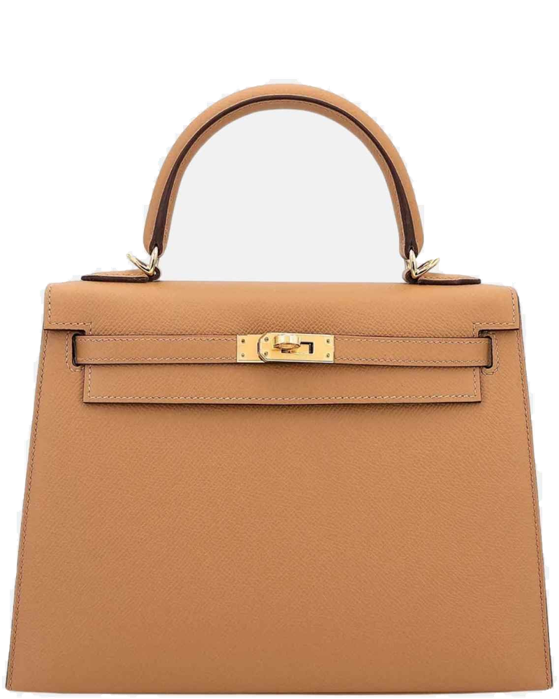 Kelly 25 Epsom Sellier Biscuit Ghw Hermes – Гарантія оригінальності