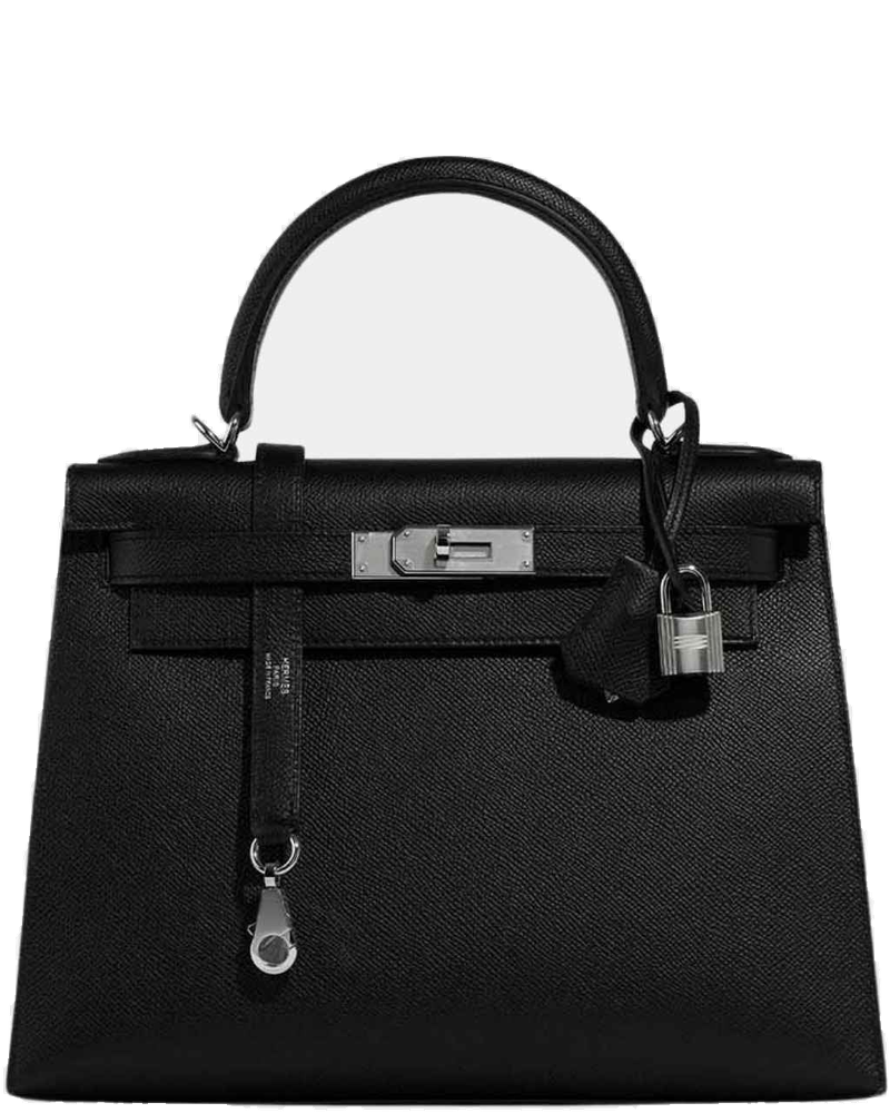 Оригінальна Kelly 28 Epsom Black Phw Hermes