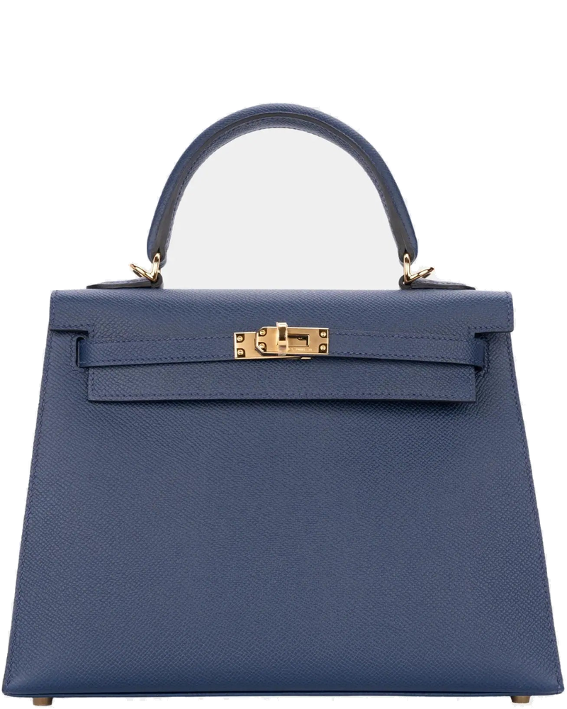 Kelly 25 Epsom Bleu Navy Ghw Hermes – Гарантія оригінальності
