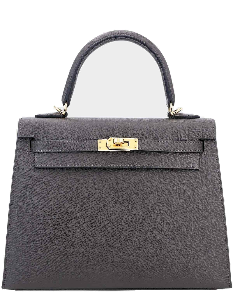 Kelly 25 Madame Sellier Ardoise Ghw Hermes – Гарантія оригінальності