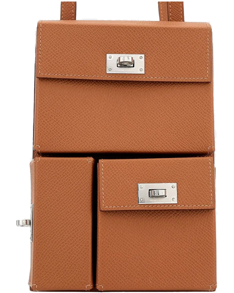 Оригінальна Kelly Multipocket To Go Pouch Epsom Gold Phw Hermes