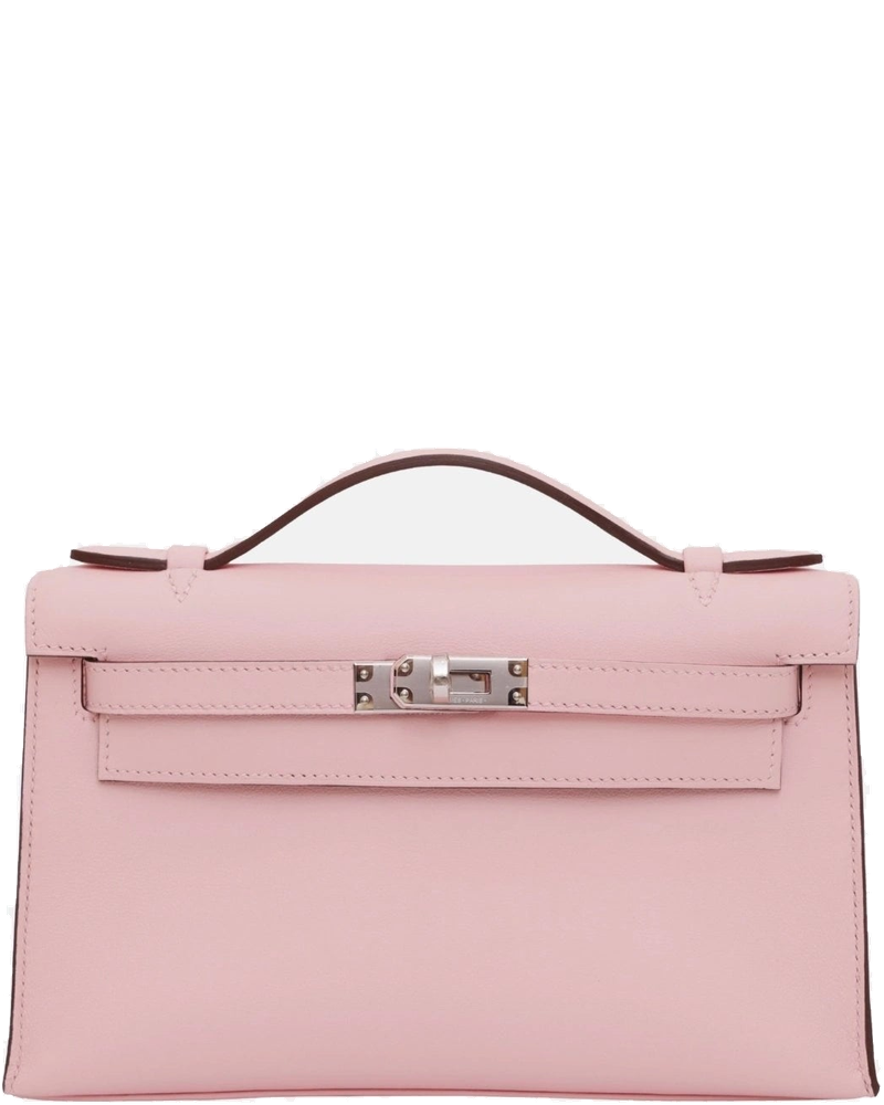 Kelly Pochette Rose Sakura And Gris Pearl Swift Phw Hermes – Гарантія оригінальності